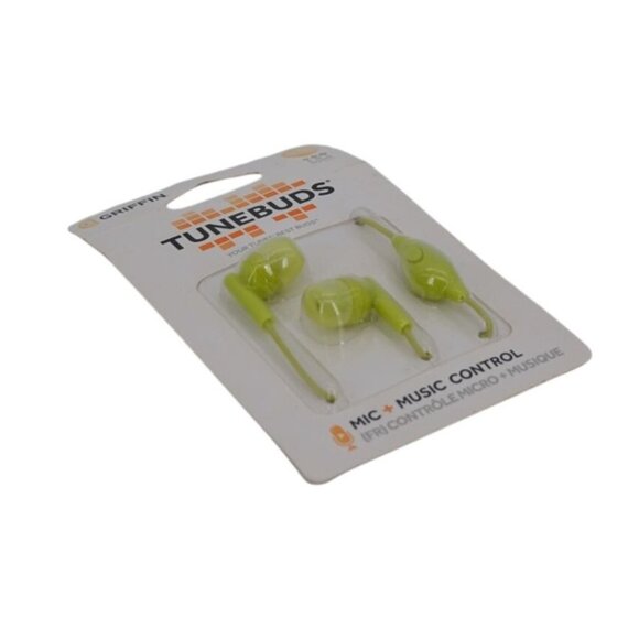Griffin TuneBuds In-Ear Headphones with Mic + Music Control – Green, Medium | 3. - Picture 6 of 6